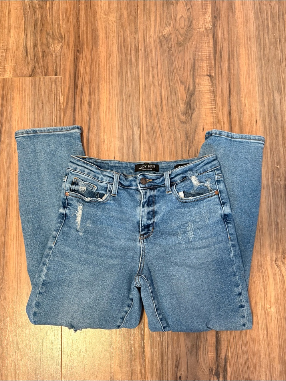 Judy Blue Boyfriend Fit Ripped Jeans Size 29 - Picture 4 of 5